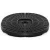 4 Pieces Round Cantilever Umbrella Base with Carry Handles for Garden