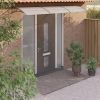 Door Canopy Gray 118.1"x31.5" Polycarbonate