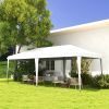 Outsunny 10' x 19.2' Pop Up Canopy Tent, Heavy Duty Tent for Parties, Outdoor Instant Gazebo Sun Shade Shelter with Carry Bag for Catering, Events, We