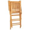 Folding Patio Chairs 2 pcs 21.7"x24.4"x35.4" Solid Wood Teak