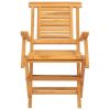 Folding Patio Chairs 2 pcs 22"x24.8"x35.4" Solid Wood Teak
