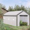 20' L x 10' W x 9' H Large Walk-in Greenhouse with Roll Up Door;  8 Closeable Windows;  & Weather PE Cover