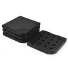 4 Pieces Square Fillable Patio Umbrella Base Set with Handle and Funnel