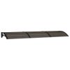 Door Canopy Black 118.1"x31.5" Polycarbonate