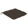 Patio Chairs with Taupe Cushions 6 pcs Solid Teak Wood