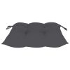 Patio Chairs with Anthracite Cushions 4 pcs Solid Teak Wood