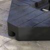 Outsunny 4 Piece Patio Cantilever Umbrella Base Weight Set, Outdoor Offset Umbrella Weights for Umbrella Stand, 132 lb. Capacity Water or 176 lb. Capa