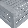 Patio Chairs 2 pcs Gray Solid Acacia Wood