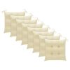 Patio Chairs with Cushions 8 pcs Solid Acacia Wood