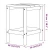 Patio Adirondack Chairs with Table HDPE White
