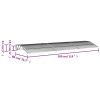 Door Canopy Gray 118.1"x31.5" Polycarbonate