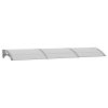 Door Canopy Gray 118.1"x31.5" Polycarbonate