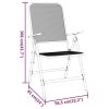 Folding Patio Chairs 4 pcs Expanded Metal Mesh Anthracite
