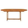 Patio Table 78.7"x39.4"x29.5" Solid Wood Eucalyptus