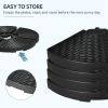 Outsunny HDPE Material Patio Umbrella Base Weights Sand Filled up to 150 Lb. for Any Offset Umbrella Base | 4-Piece, Water or Sand Filled, All-Weather