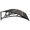 Door Canopy Black 118.1"x31.5" Polycarbonate