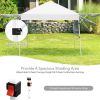 17 x 10 Feet Foldable Pop Up Canopy with Adjustable Dual Awnings