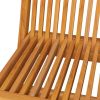 Patio Chairs with Anthracite Cushions 6 pcs Solid Teak Wood