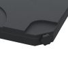 Outsunny 4 Pieces Cantilever Patio Umbrella Base Stand, Outdoor Offset Umbrella Weight Plates, 158 lb Capacity Sand or 60 Liter Capacity Water, Black