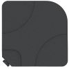 Outsunny 4 Pieces Cantilever Patio Umbrella Base Stand, Outdoor Offset Umbrella Weight Plates, 158 lb Capacity Sand or 60 Liter Capacity Water, Black