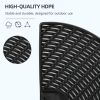 Outsunny HDPE Material Patio Umbrella Base Weights Sand Filled up to 150 Lb. for Any Offset Umbrella Base | 4-Piece, Water or Sand Filled, All-Weather