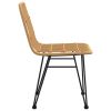 Patio Chairs 2 pcs 18.9"x24.4"x33.1" PE Rattan
