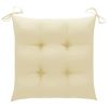 Patio Chairs with Cushions 8 pcs Solid Acacia Wood