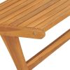 Patio Chair with Footrest Solid Teak Wood