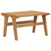 Patio Chair with Footrest Solid Teak Wood