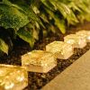 6-Pack Solar Powered Ice Bricks Path Lights Outdoor Lights