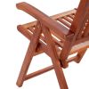 Folding Patio Chairs 2 pcs Solid Acacia Wood Brown
