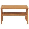 Patio Chair with Footrest Solid Teak Wood