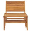 Patio Chair with Footrest Solid Teak Wood