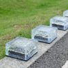 6-Pack Solar Powered Ice Bricks Path Lights Outdoor Lights