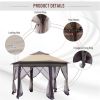 Pop Up Gazeb Party Tent-Coffee and Beige