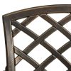 Patio Chairs 4 pcs Cast Aluminum Bronze