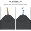 Outsunny 4 Pieces Cantilever Patio Umbrella Base Stand, Outdoor Offset Umbrella Weight Plates, 158 lb Capacity Sand or 60 Liter Capacity Water, Black