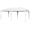 Outsunny 10' x 19.2' Pop Up Canopy Tent, Heavy Duty Tent for Parties, Outdoor Instant Gazebo Sun Shade Shelter with Carry Bag for Catering, Events, We