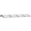 Door Canopy Black 137.8"x39.4" Polycarbonate
