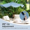 9 FT Umbrella with Crank Handle for Outdoor Patio Garden Pool