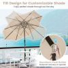 9 FT Umbrella with Crank Handle for Outdoor Patio Garden Pool
