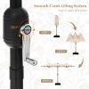 13FT Double-sided Patio Umbrella with Solar Lights for Garden Pool Backyard
