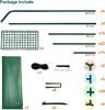 Walk In Greenhouse With Shelves,Walk-In Plant Green House With Durable Green PE Cover, 3 Tiers 6 Shelves Stands with Ground Pegs & Ropes for Stability