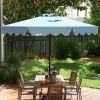 9 Feet Patio Umbrella with Crank Handle and Push Button Tilt