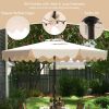 9 Feet Patio Umbrella with Crank Handle and Push Button Tilt