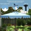 9 Feet Patio Umbrella with Crank Handle and Push Button Tilt