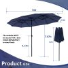 13 ft. Market No Weights Patio Umbrella 2-Side