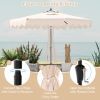 9 Feet Patio Umbrella with Crank Handle and Push Button Tilt