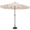 9 Feet Patio Umbrella with Crank Handle and Push Button Tilt