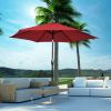 9 FT Outdoor Market Patio Table Umbrella Push Button Tilt Crank Lift